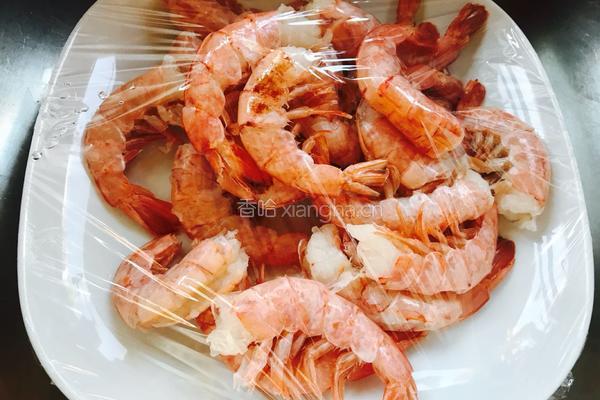 香炒蒜苔阿根廷红虾的做法图解6