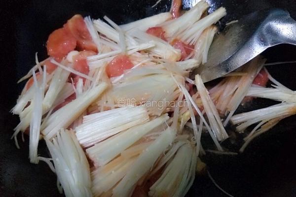 西红柿炒金针菇的做法图解9