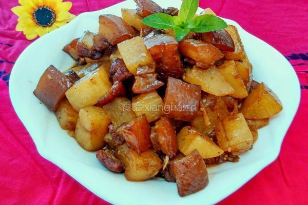 红烧肉炖萝卜的做法图解9