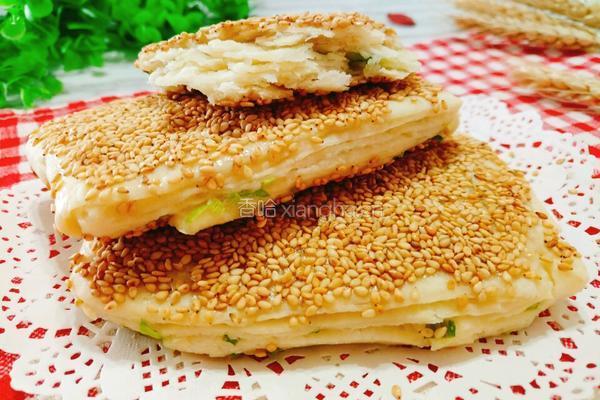 葱香烧饼的做法图解2