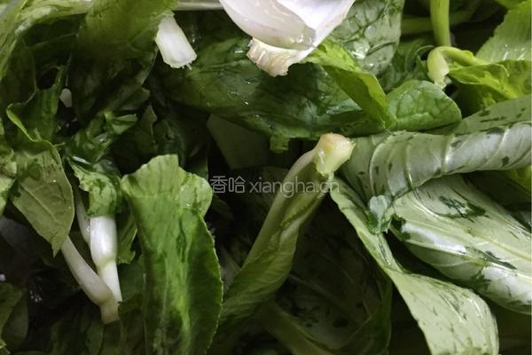 青菜香菇的做法图解1