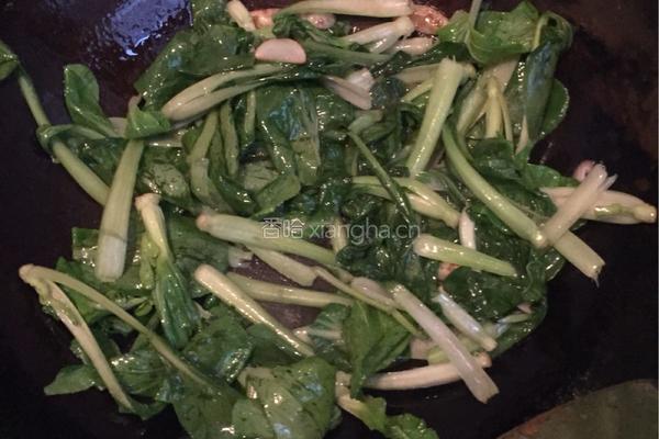 青菜香菇的做法图解4
