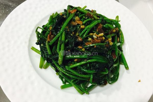 豆酱炒薯苗的做法图解5