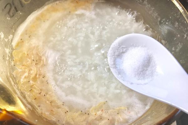 白菜虾米粥的做法图解8