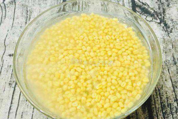 柠香绿豆糕的做法图解1