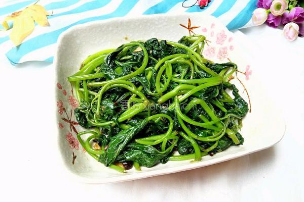 豆豉红薯叶的做法图解7