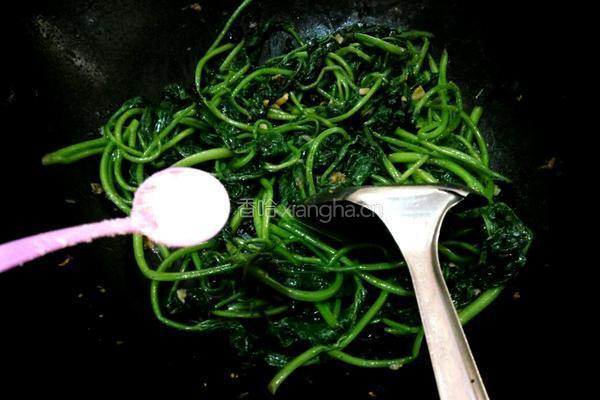 豆豉红薯叶的做法图解6