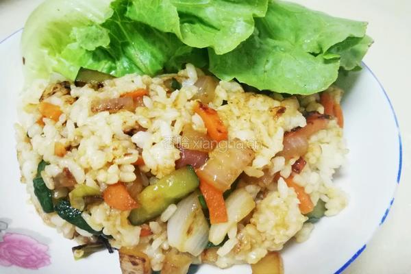 三丁炒饭的做法图解5