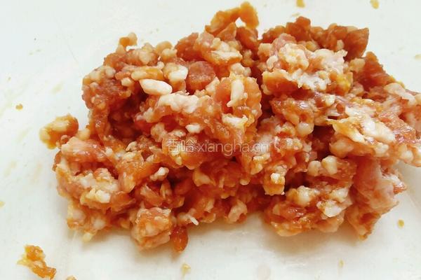 肉末粉丝蒸豆腐的做法图解3
