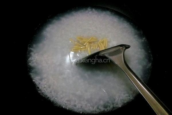 菜心粥的做法图解4