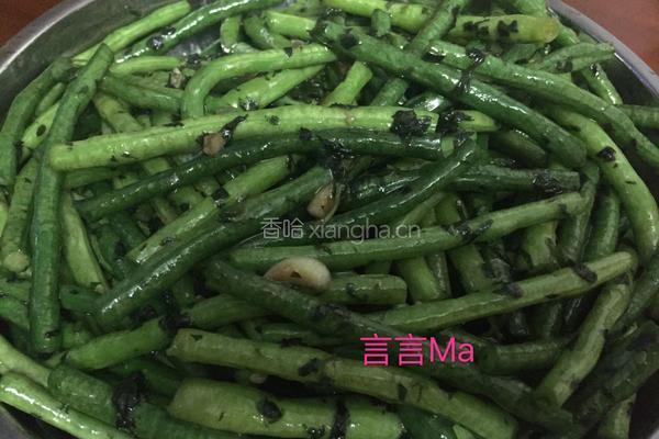 紫苏炒豆角的做法图解5