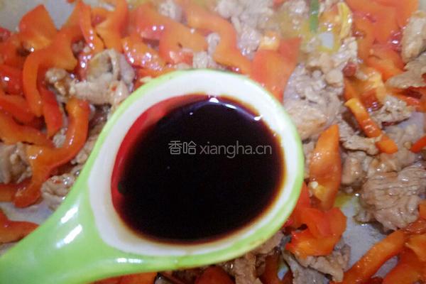 红椒炒肉的做法图解6