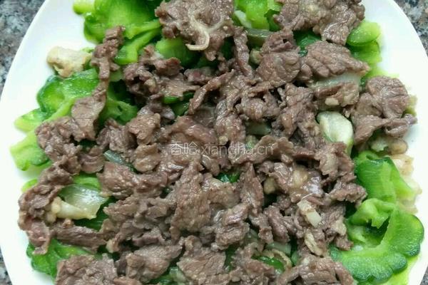 牛肉炒苦瓜的做法图解13