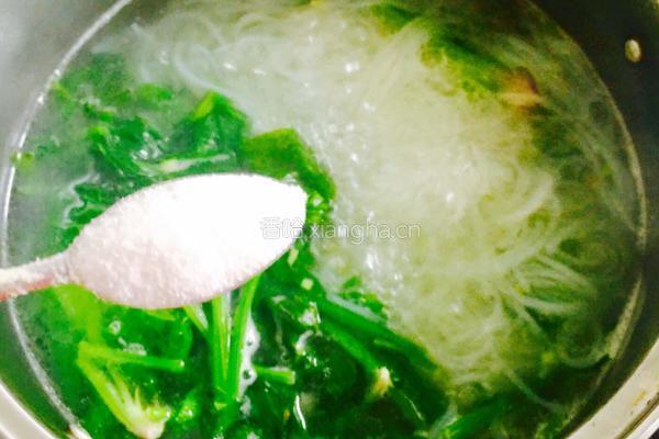 菠菜粉丝汤的做法图解11