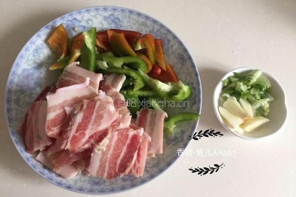 青椒炒肉的做法图解1