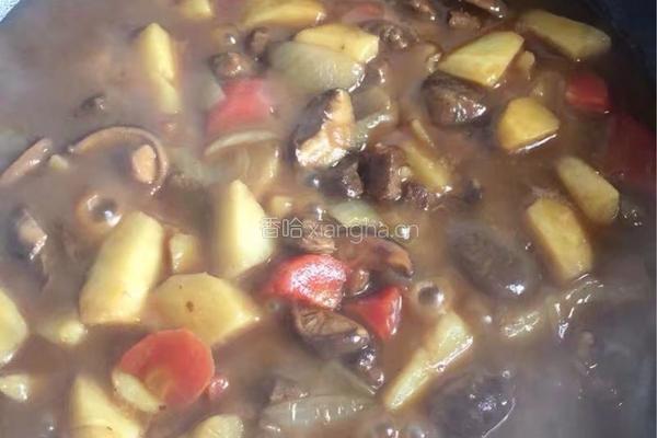 咖喱牛肉块米饭的做法图解8