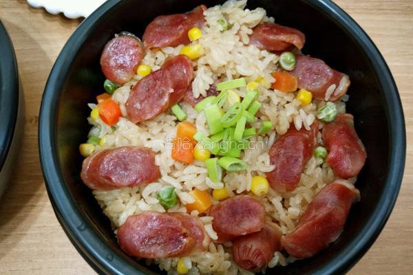 广味腊肠焖饭的做法图解7