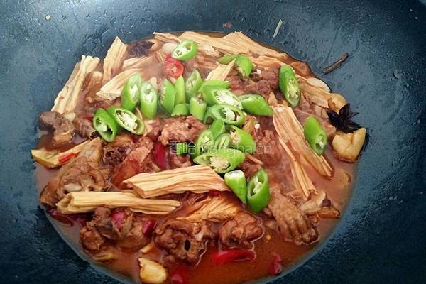 腐竹烧鸭的做法图解16