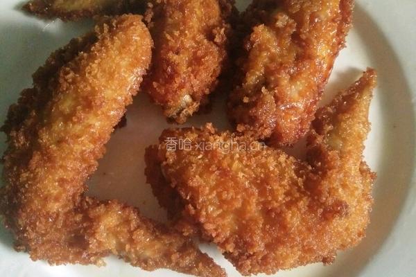 面包糠炸鸡翅的做法图解8