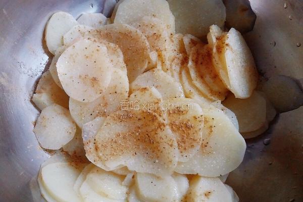 韭菜土豆饼的做法图解5
