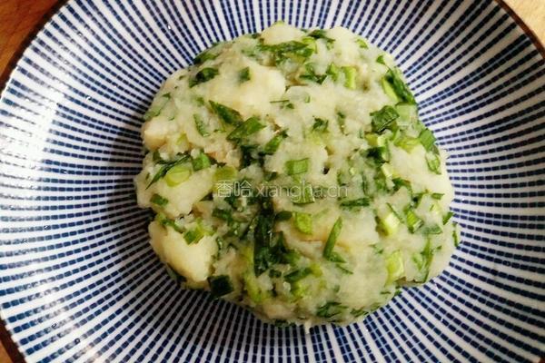 韭菜土豆饼的做法图解9