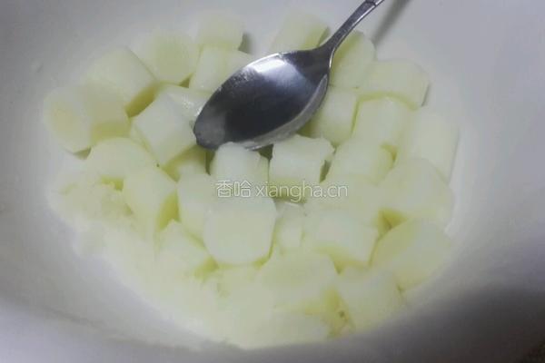 玫瑰馅山药糕的做法图解6