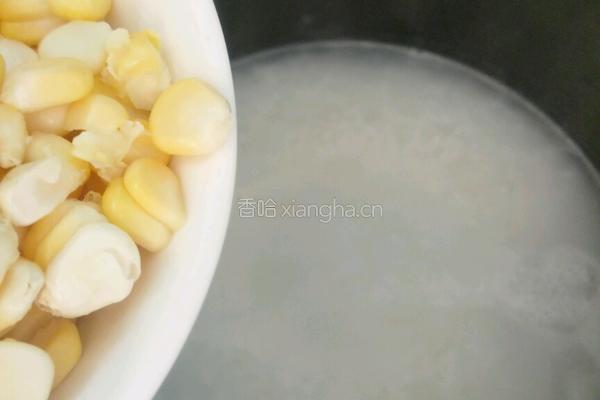 玉米蛋花粥的做法图解4