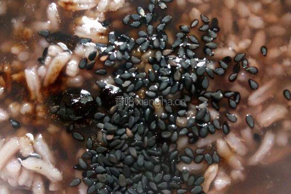 黑豆芝麻粥的做法图解6