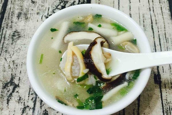 杂菇鱿鱼排骨粥的做法图解14