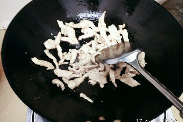 豆角炒肉片的做法图解5
