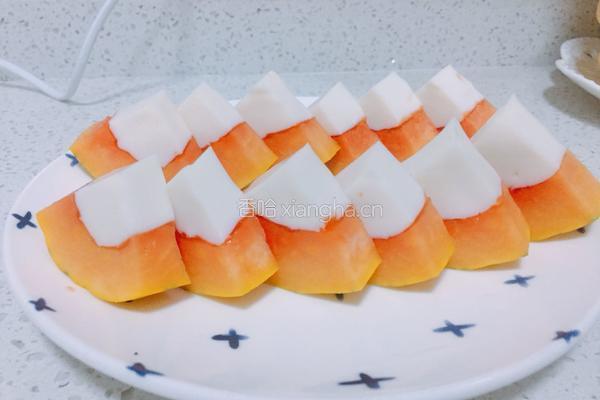 木瓜椰奶冻的做法图解7