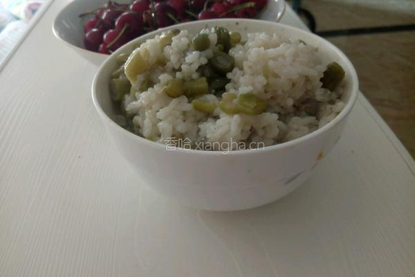 四季豆焖饭的做法图解6