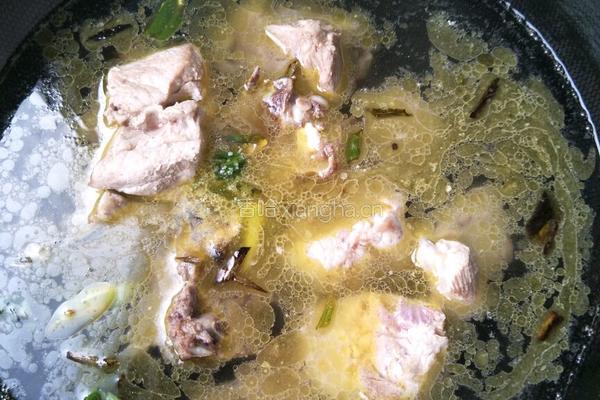 脊骨炖豆角的做法图解4