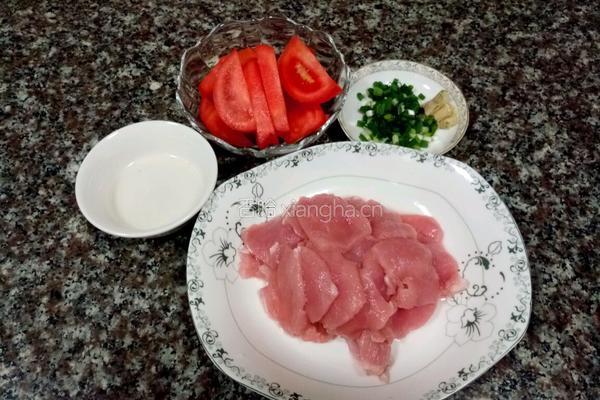 番茄肉片汤的做法图解1