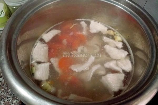番茄肉片汤的做法图解6