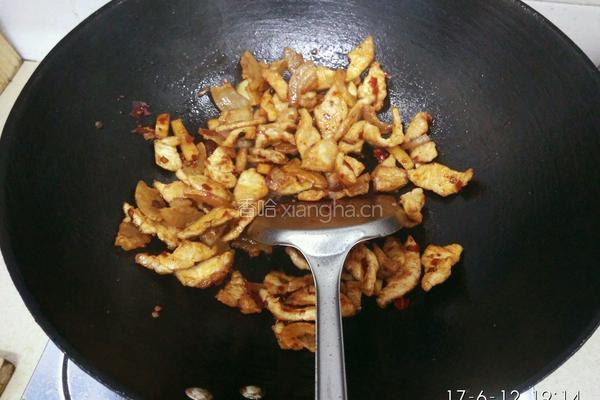 双椒肉片的做法图解3