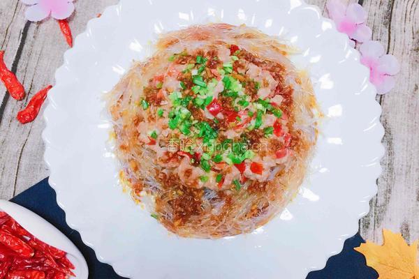 肉末蒸粉丝的做法图解1