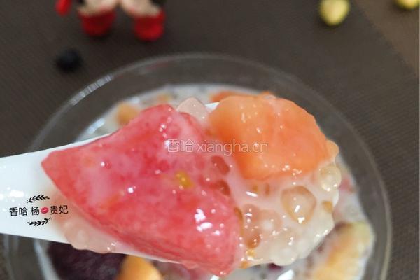 糖桂花牛奶水果捞的做法图解8