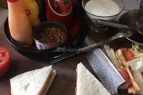 金枪鱼三文治的做法图解5