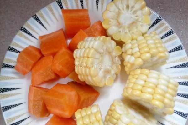 玉米胡萝卜排骨汤的做法图解4