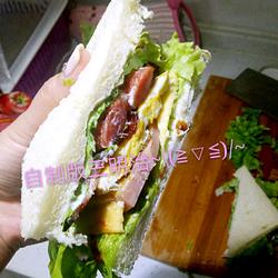 丰盛的三明治(≧▽≦)的做法[图]