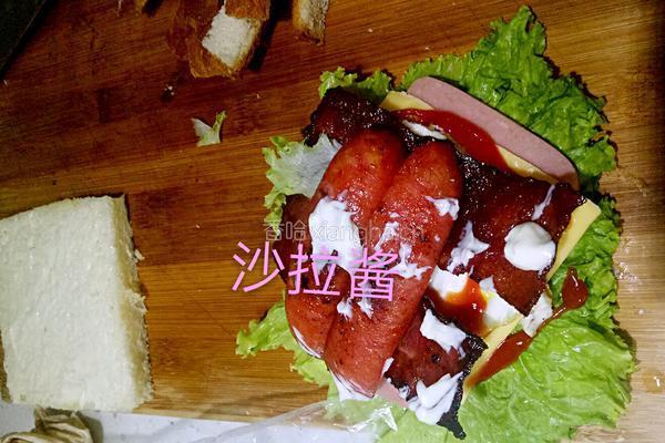 丰盛的三明治(≧▽≦)的做法图解10