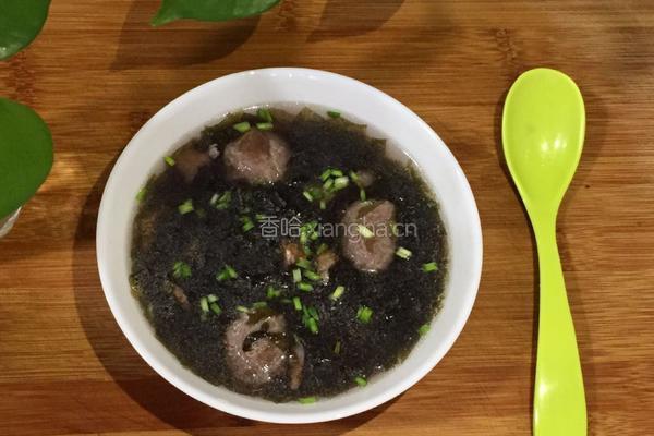牛肉丸紫菜汤的做法图解8