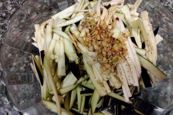 凉拌茄子的做法图解4