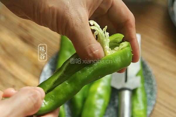 下饭的的滋味家常菜 釀尖椒的做法图解7