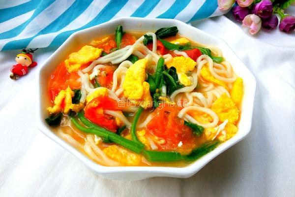 番茄鸡蛋青菜面的做法图解11