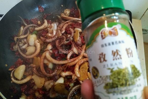 孜然鱿鱼须的做法图解12