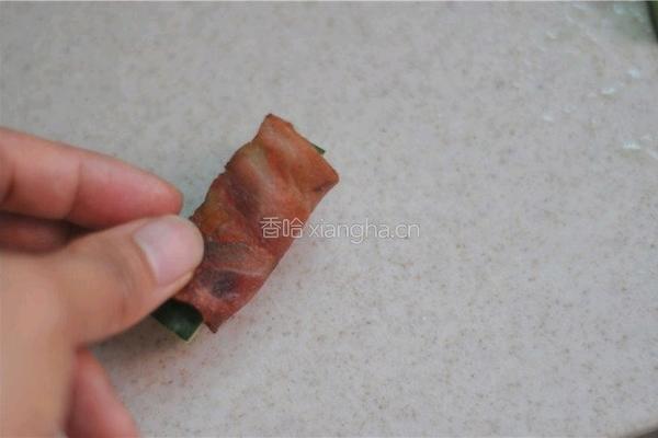 培根芝士土司卷的做法图解4