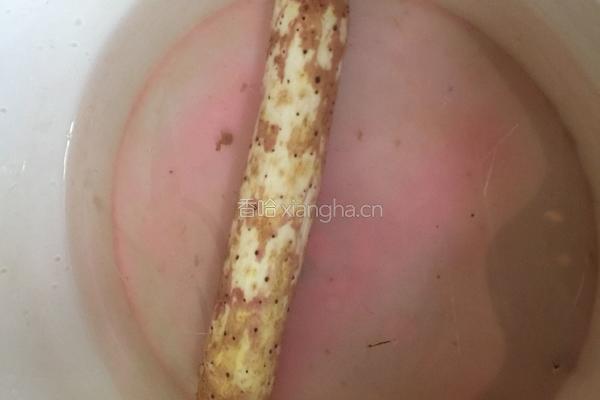 山药炒肉片的做法图解1
