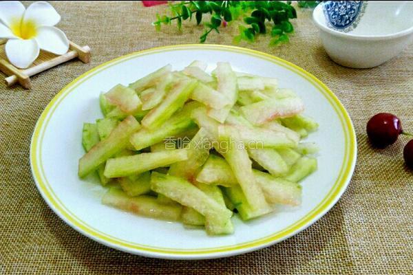 蜜汁西瓜皮的做法图解5